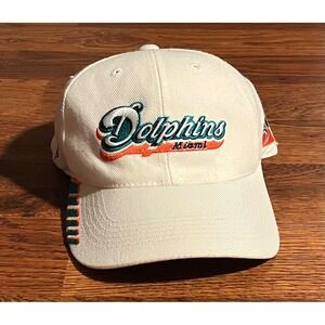 Vintage Miami Dolphins NFL Pro Line Hat Sports Specialties White Adjustable Cap